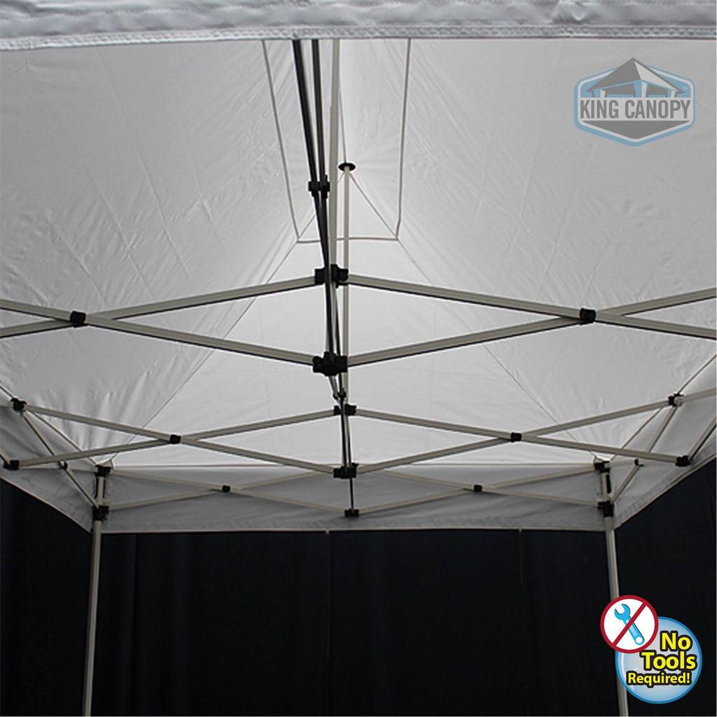 10 x 15 ft. White Instant Pop Up Tent with Blue Cover A1873