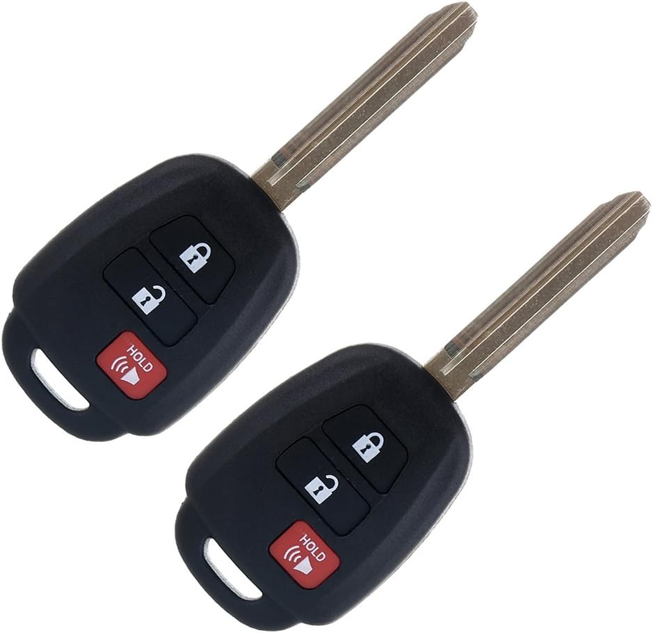 1pc 3 Buttons Keyless Remote Car Uncut Transmitter Key Fob for Toyota RAV4 Prius C Prius V HYQ12BDM Pack of 2 S134083