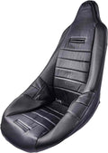 Black Faux Carbon Fiber Trim Seat Cover N547
