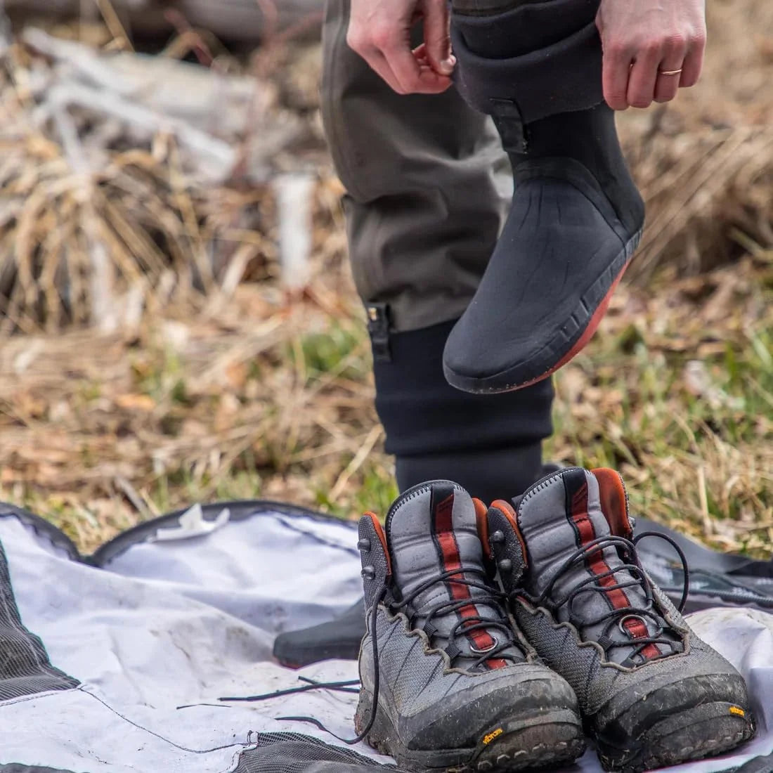Orange Foldable Wader Bag with Changing Mat R397938