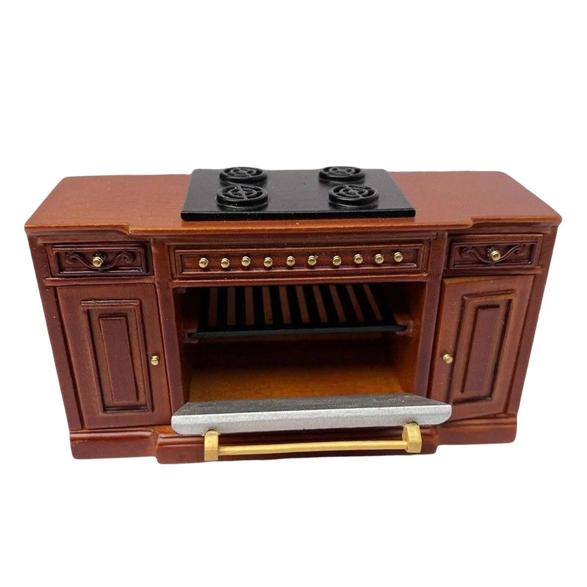 12 Scale Dollhouse Wood Cooker Cupboard Furniture Sets red R438450