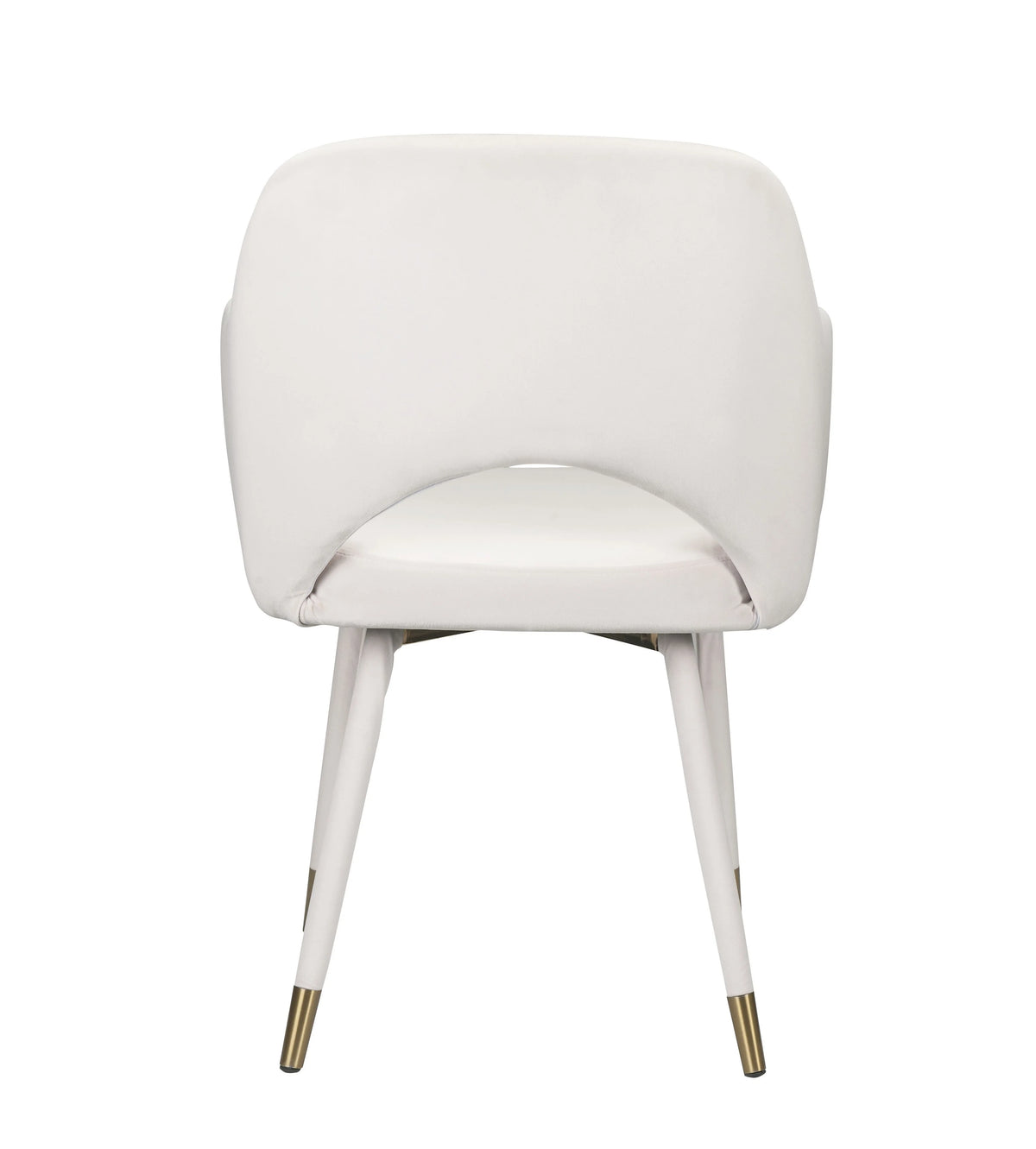 Cream Velvet Accent Chair Q4101