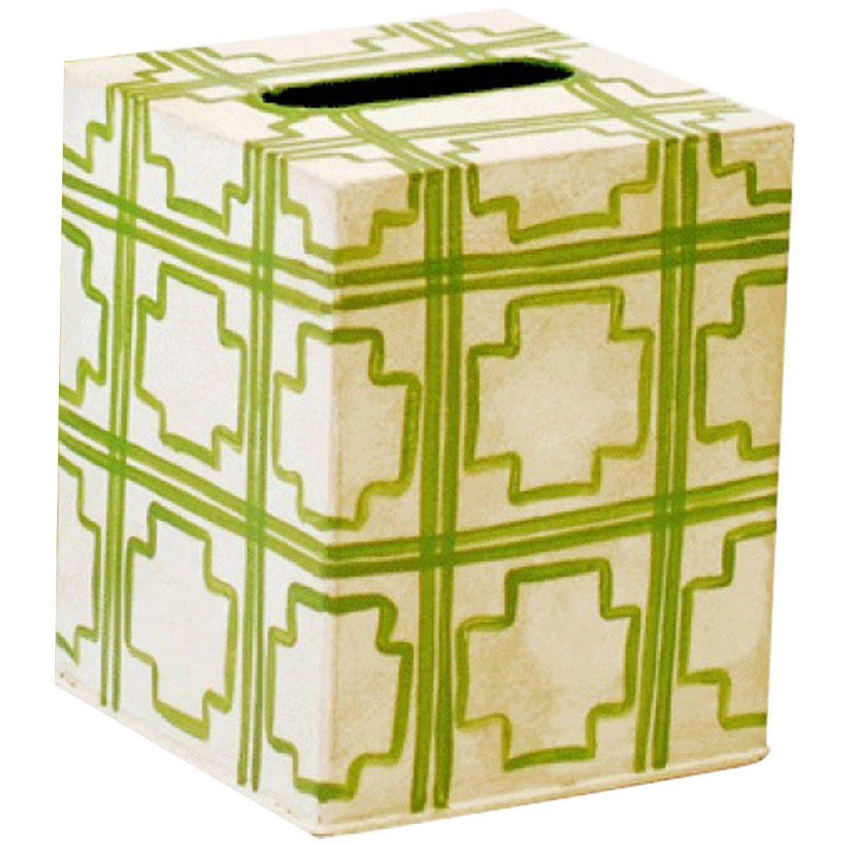 Kleenex Box Cream with Orange Squares X81116