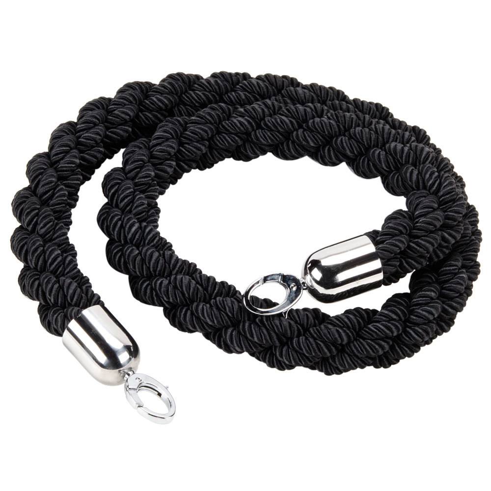 Chrome Black Braided Barrier Rope H84264