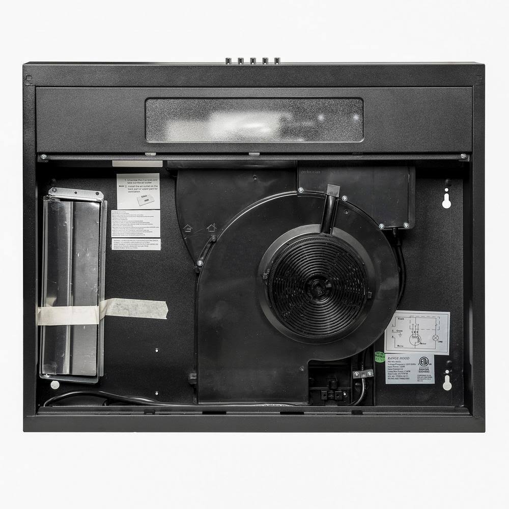 Black Stainless Steel Under Cabinet Range Hood G6894