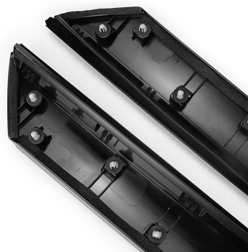 Gloss Black Windshield Pillar Trim Panel Molding Pack of 2 J481