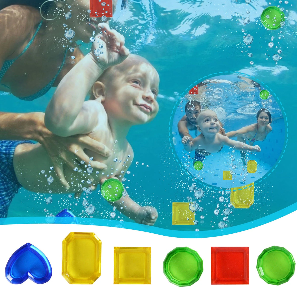 Colorful Diving Pool Sink Ring Toy A620
