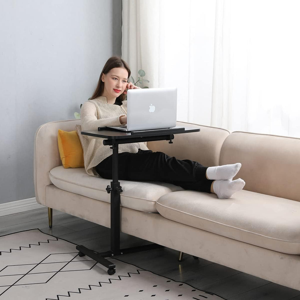 Adjustable Overbed Bedside Table with Wheels X851