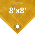 10 oz Tan Canvas Tarps 8' x 8' D417136