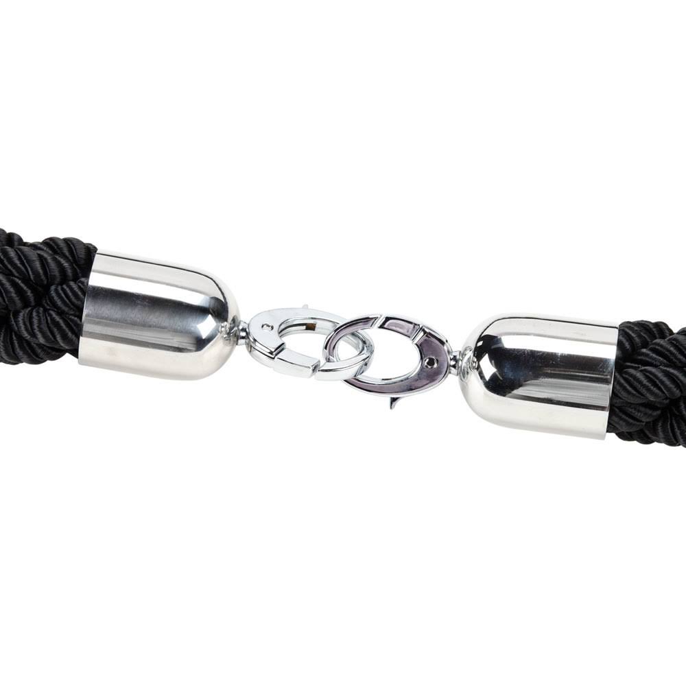 Chrome Black Braided Barrier Rope H84264