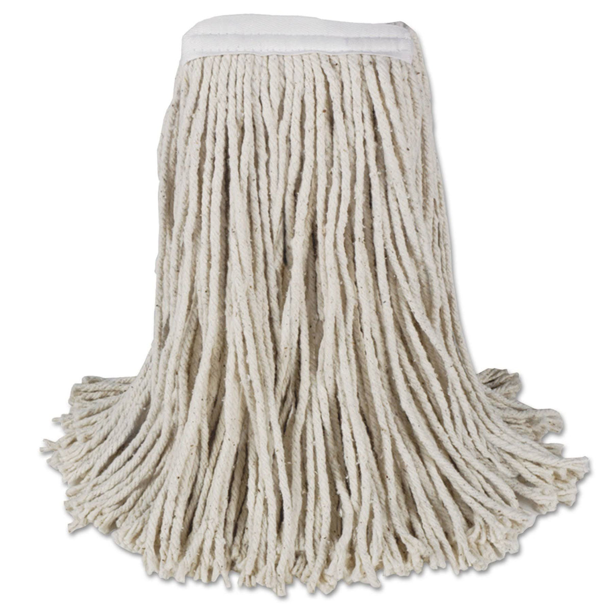 White Cotton 4-Ply Cut-End Mop Head (Case of 12) F115
