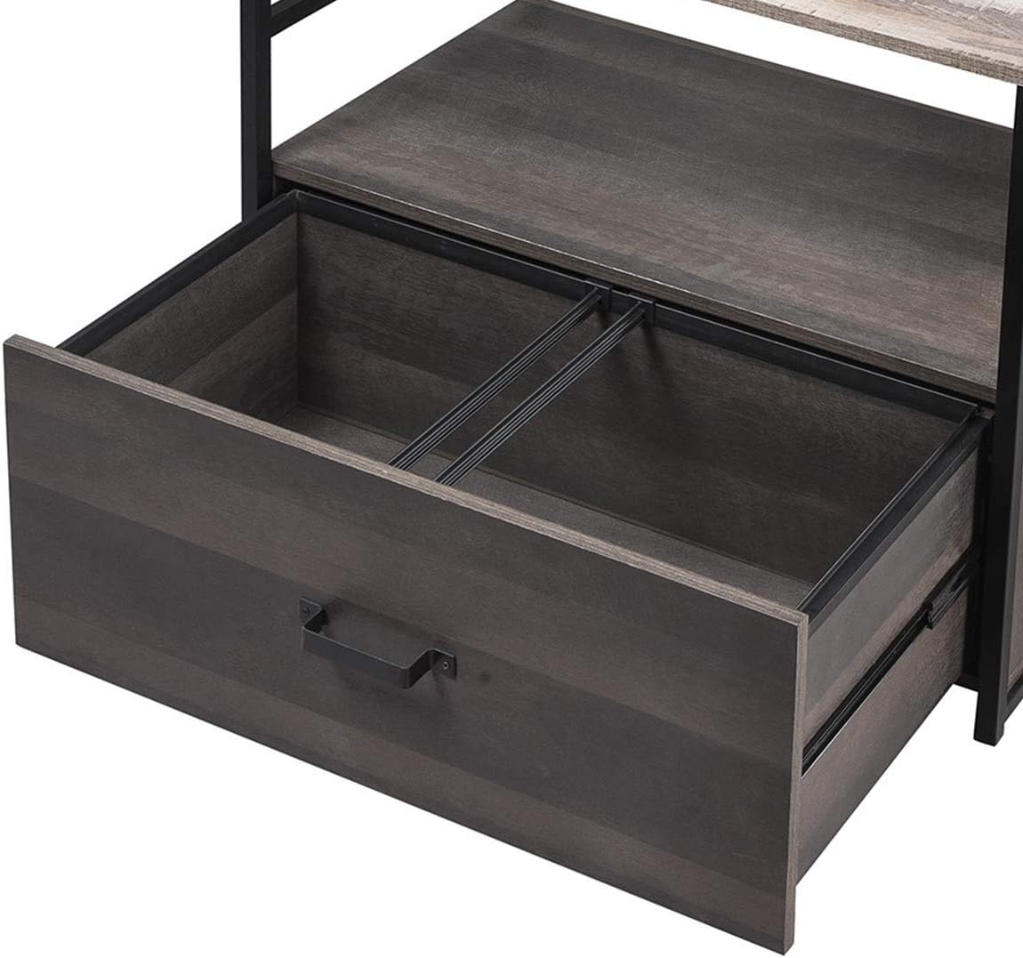 Large Filing Cabinet with Top Open Shelf and Drawer A57773