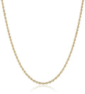 14K Solid Gold 2MM Rope Chain Necklace P534