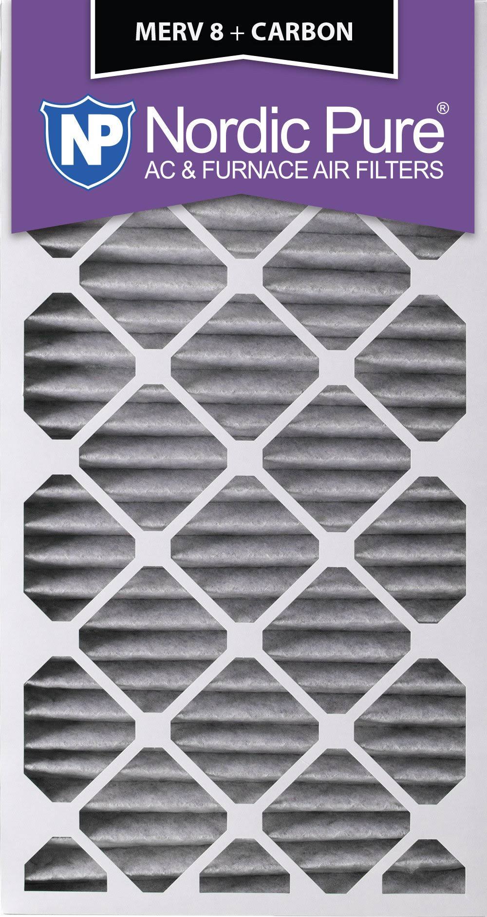 20x30x2 Pleated MERV 8 Plus Carbon AC Furnace Filters Qty 3 L728700