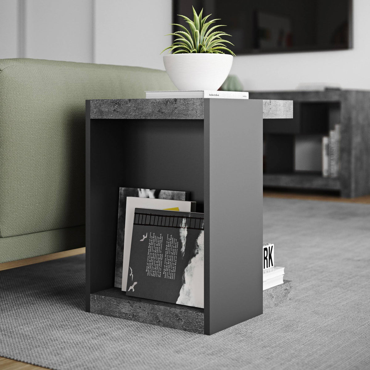 Black Side Table Z276