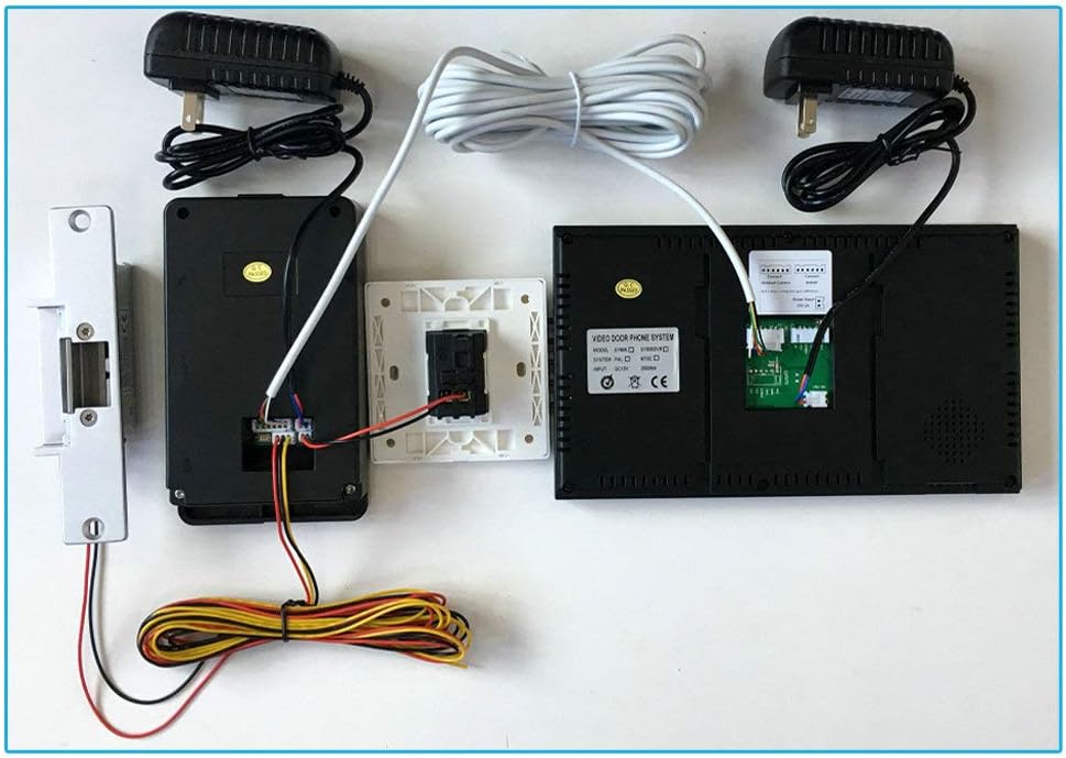 Touch Key 7 Lcd RFID Password Video Door Phone Intercom System Kit with Electric Strike Lock Z864734