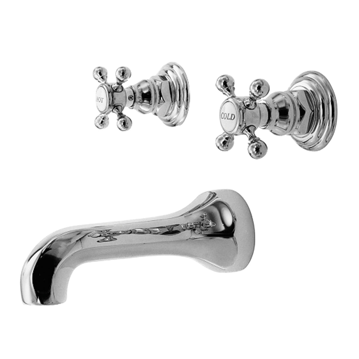 Wall Mount Tub Faucet Polished Nickel W4153