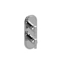 Transitional Two Hole Vertical Trim Plate with Lever Handles in Olive Bronze Y656384