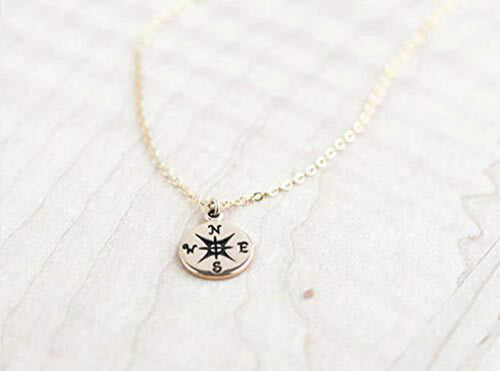 1/2 Inch Gold Charm Necklace B9170