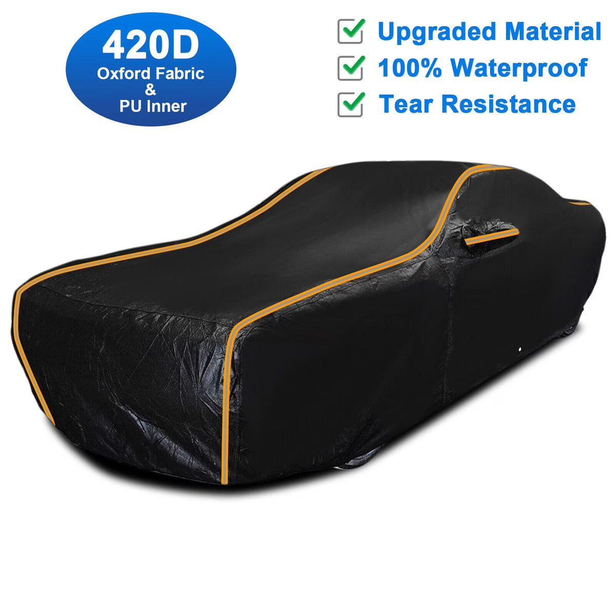 Waterproof 420D PU Car Cover for Dodge Challenger 2015-2023 O82571
