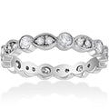 14K White Gold Diamond Eternity Ring F374