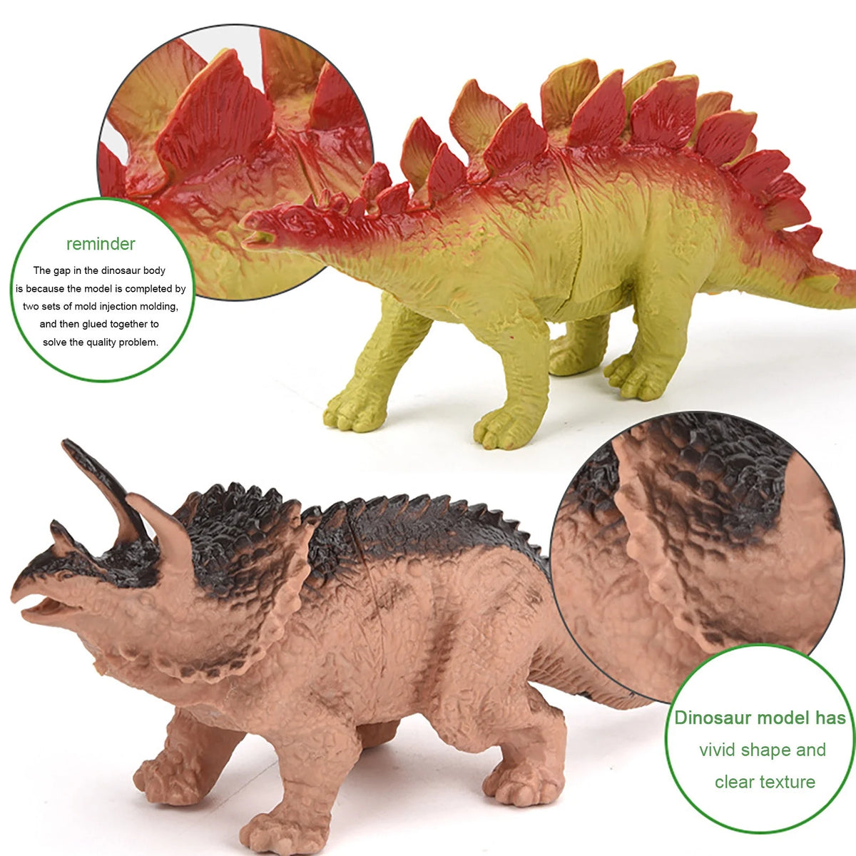 12Pcs Large Dinosaur Action Figures Toys T8983