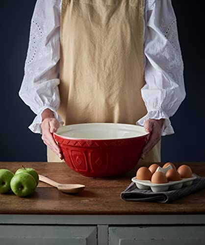 Cream 29 Centimetre Chip Resistant Earthenware Mixing Bowl F877