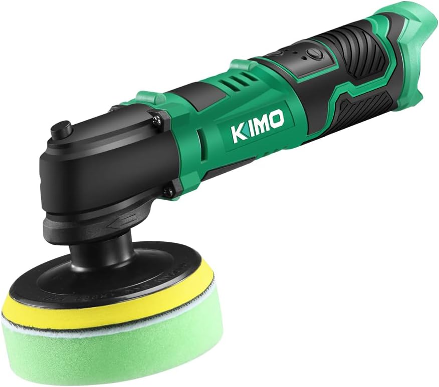 12V 3" Cordless Car Buffer Polisher Kit with 2.0Ah Battery and 4 Polishing Pads P971682