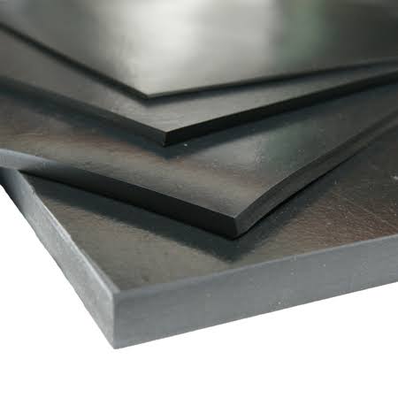 Black 3/4 in. x 36 in. x 72 in. Commercial Grade 60A Rubber Sheet F71512