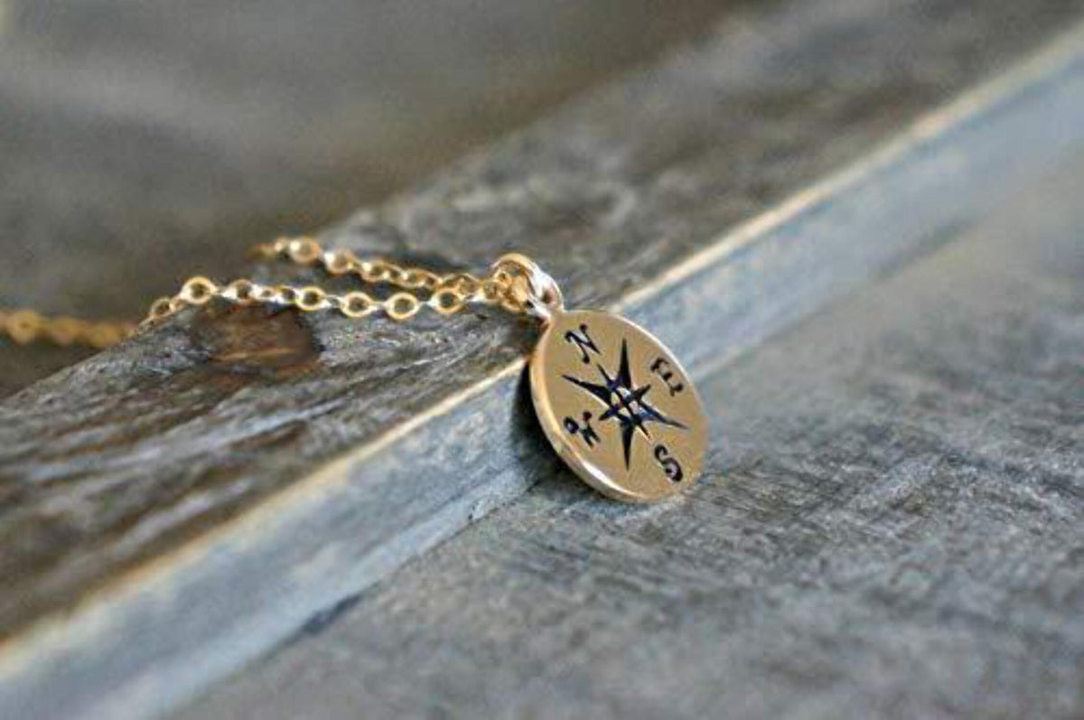 1/2 Inch Gold Charm Necklace B9170
