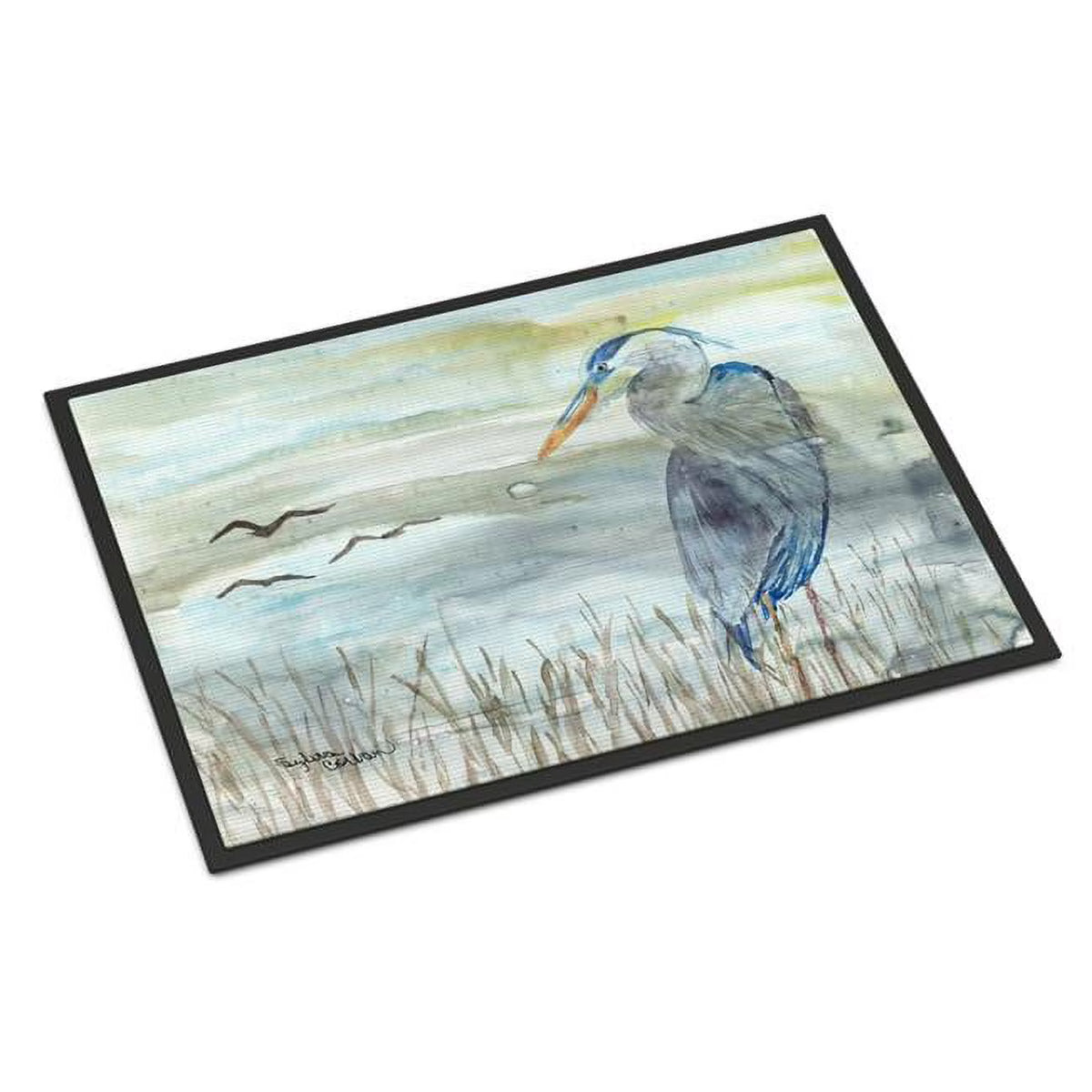 Blue Heron Watercolor 24 x 36 in. Mat R90169