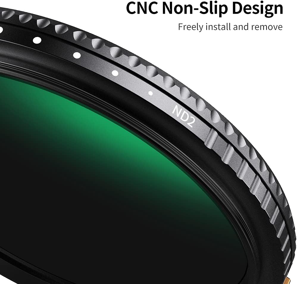 67mm Variable ND Filter ND2-ND400 with Multi-Layer Coatings AGC Glass Neutral Density Filter Pack of 2 W995979