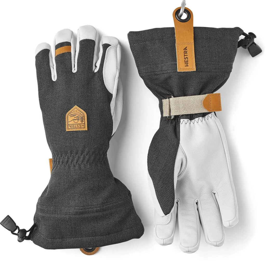 Army Leather Patrol Gauntlet Glove Charcoal / 11 K2352