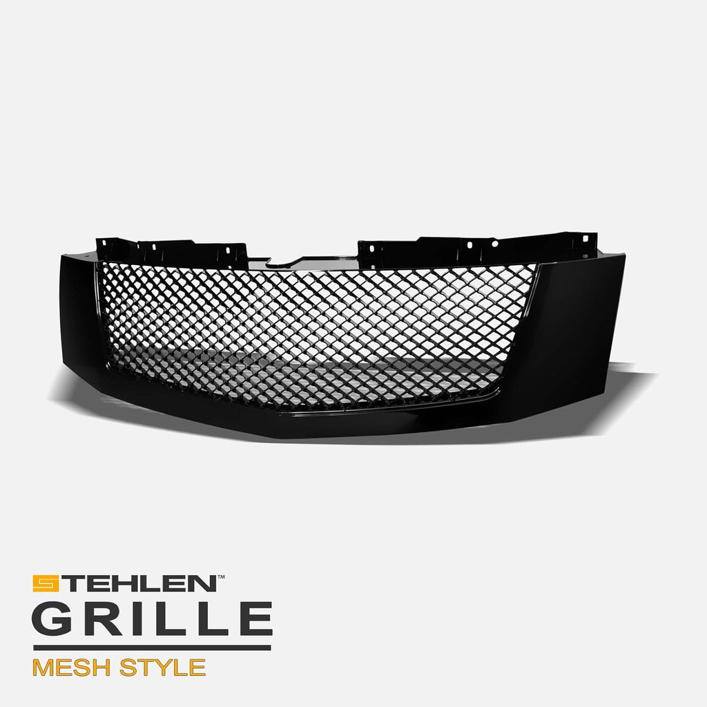Black Mesh Front Hood Bumper Grille C51590