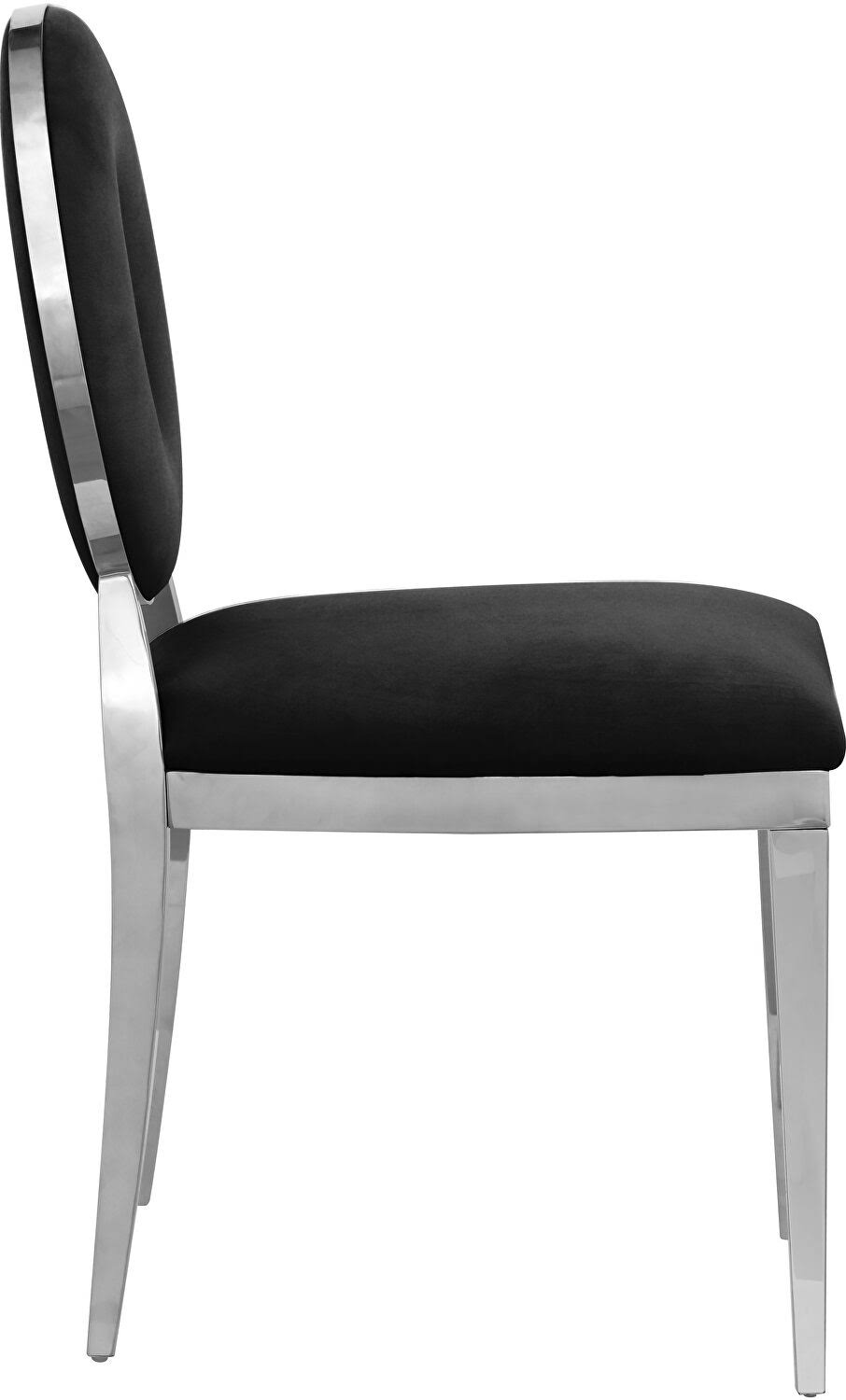 Black Velvet Dining Chair (Set of 2) S2067