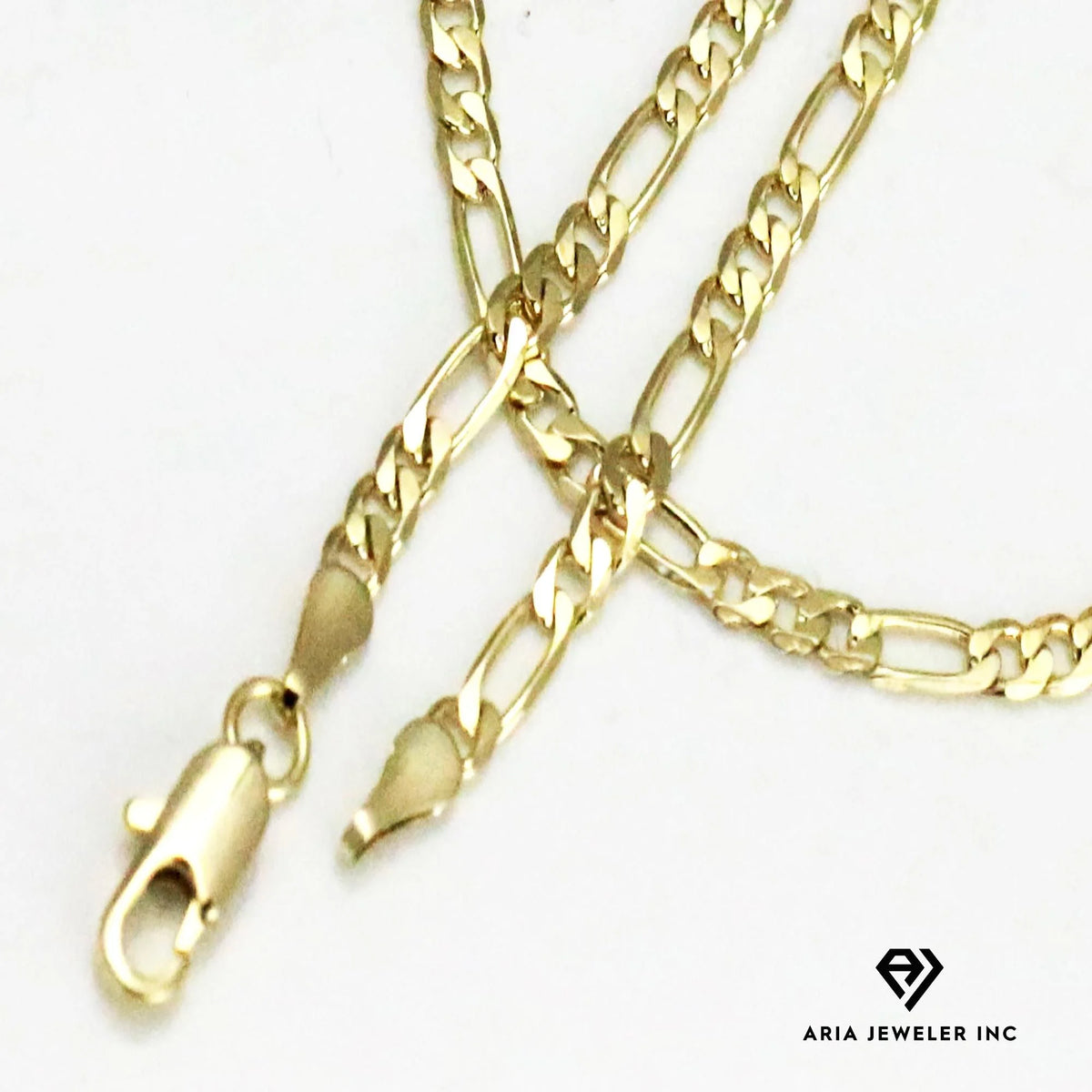 14k Gold Plated Horse Head Pendant Necklace with Figaro Chain G950153