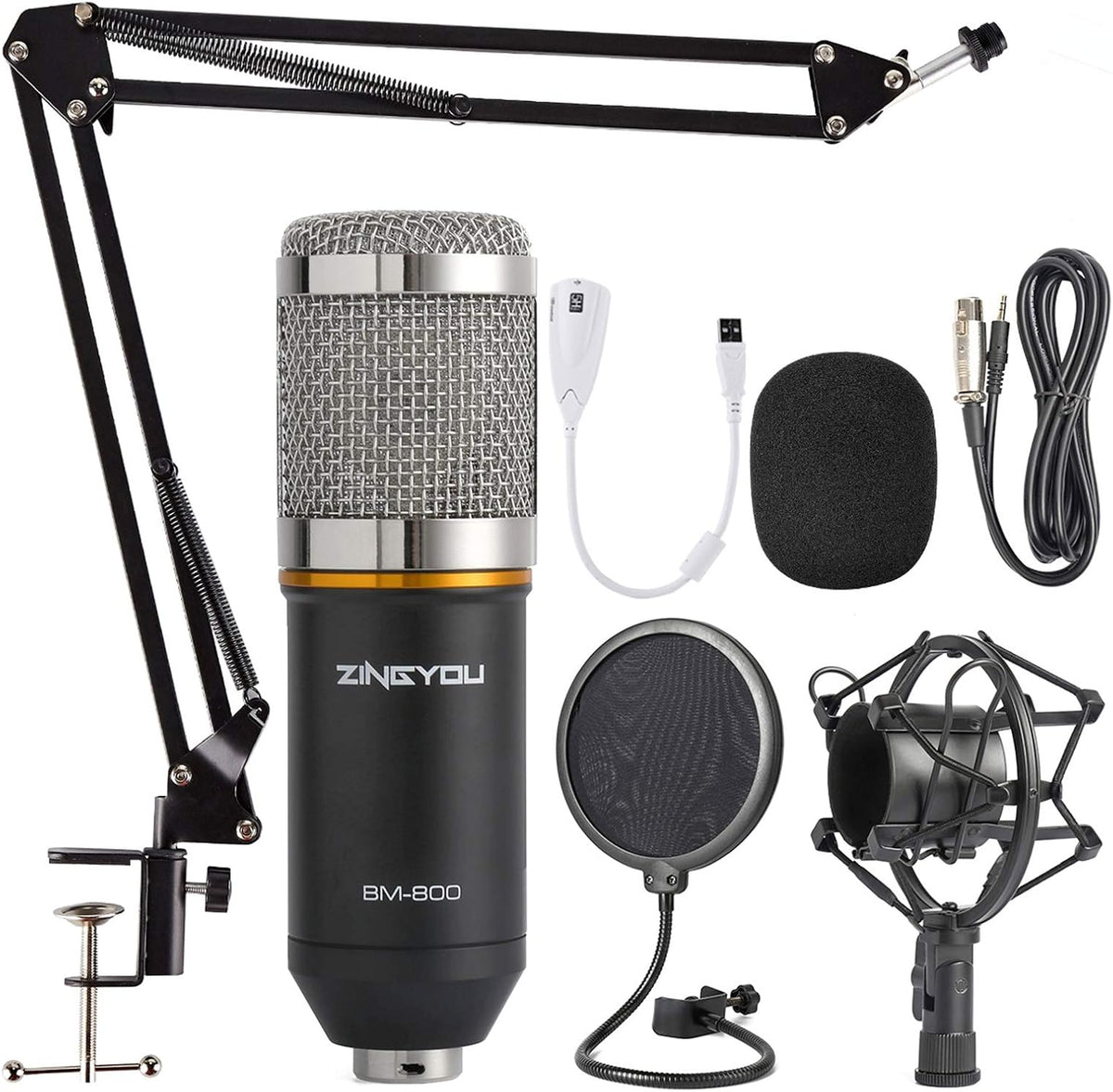 Gold Condenser Microphone Bundle, Pack of 2 J8063