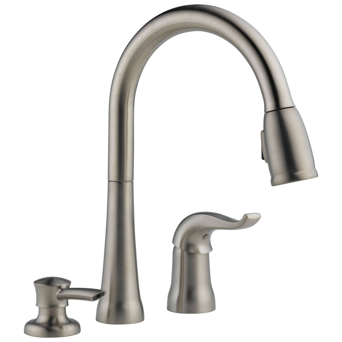 Single Handle Pull Down Kitchen Faucet with Soap P292