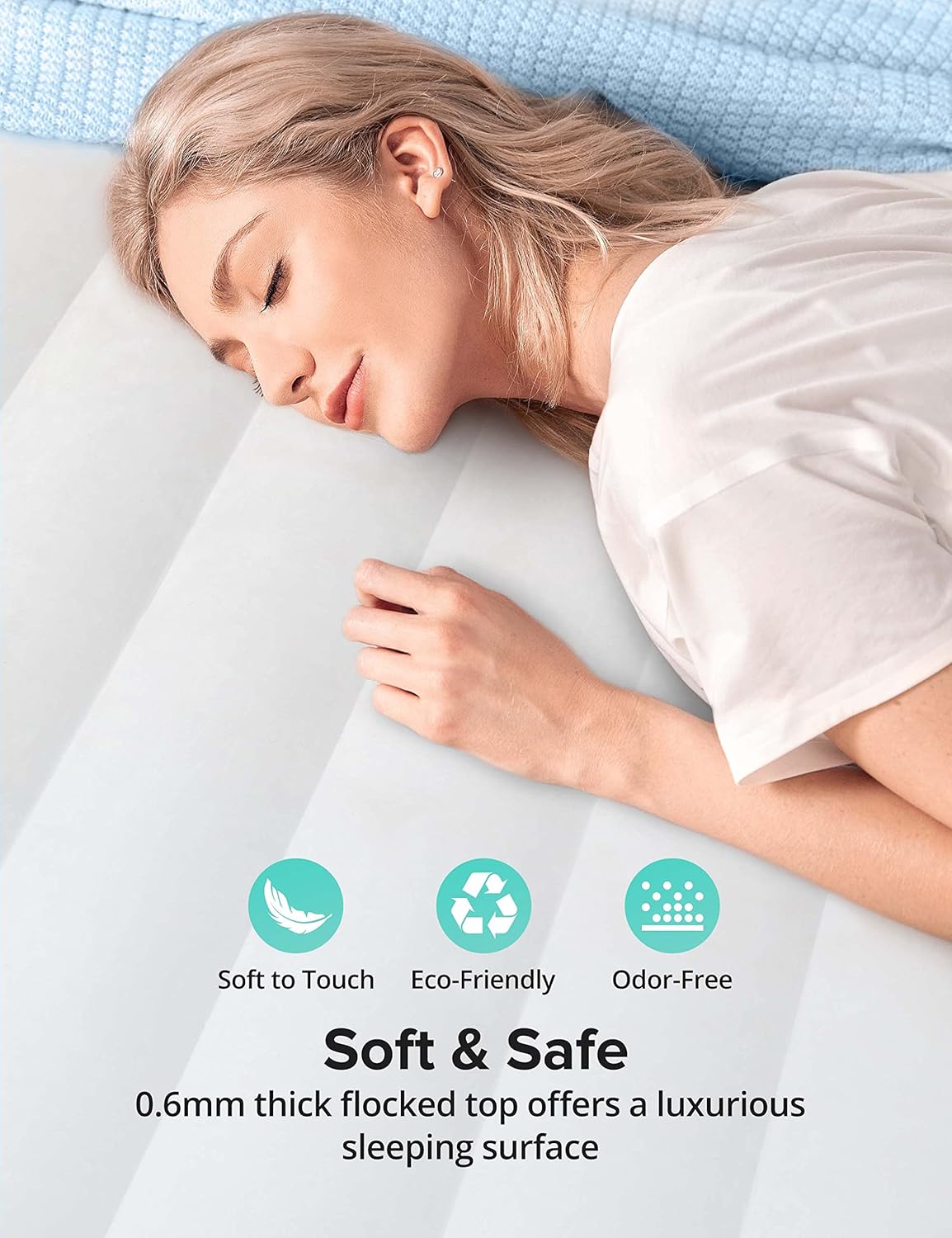 Queen Size Inflatable Air Mattress with Pump L5112