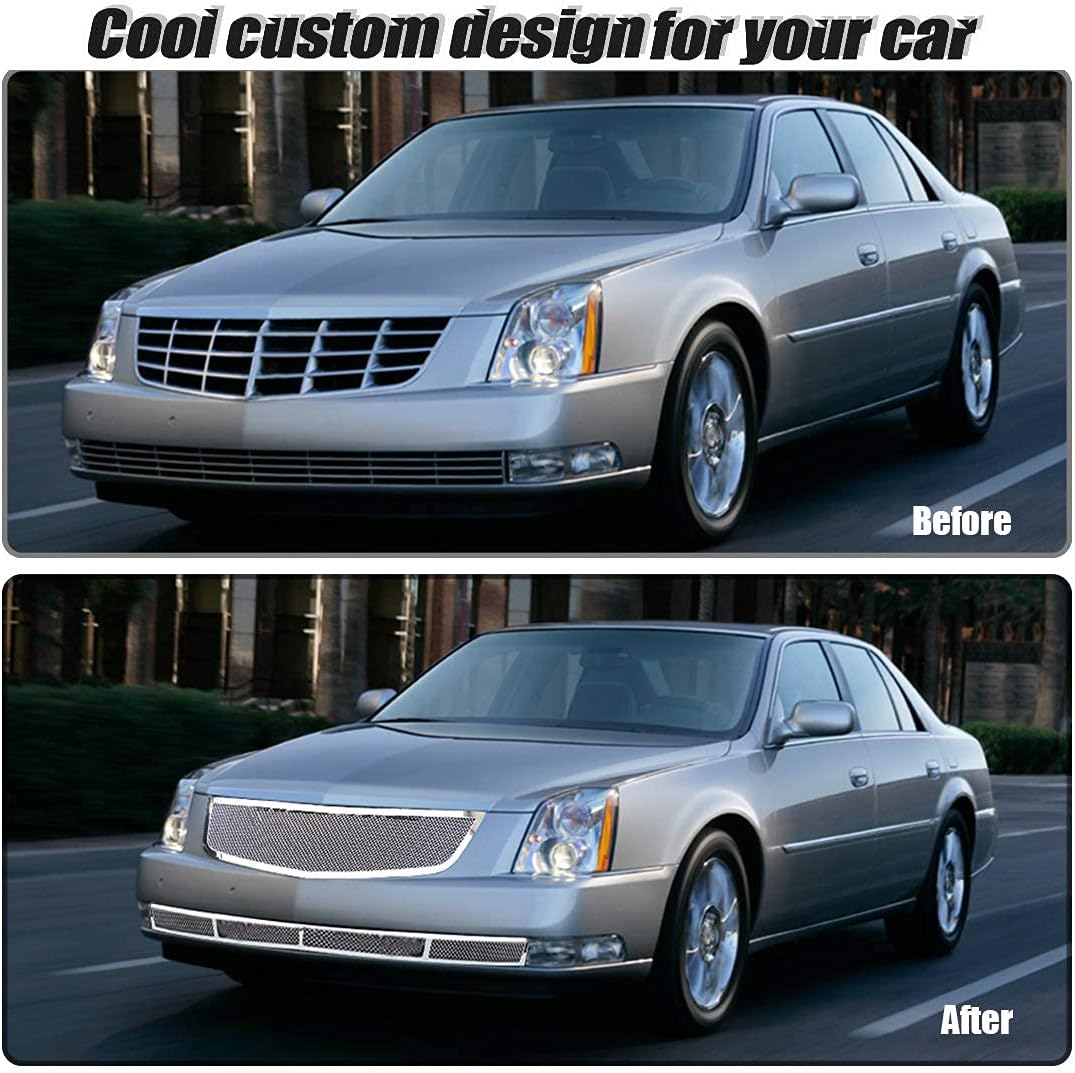 Chrome Stainless Steel Diamond Mesh Grille Insert X266