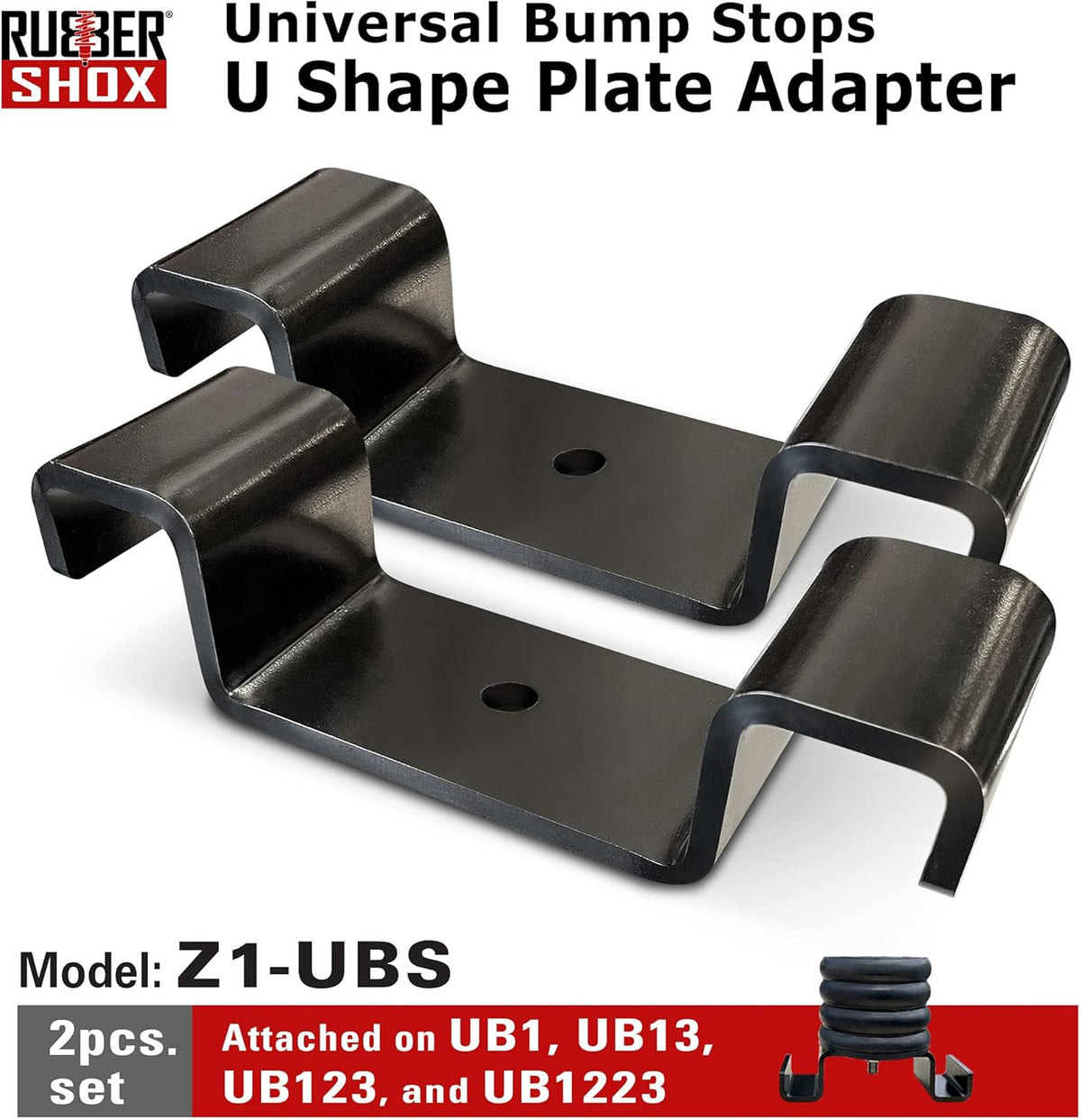 Rubber Front Rear Bump Stop for Truck and RV Suspension, Pair 5000 lbs, Hardness 65HA S418849
