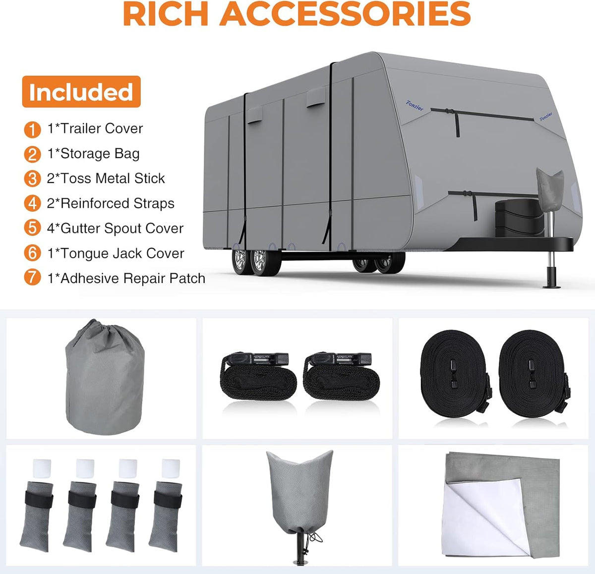 5 Layers RV Cover for 31’7”-34’ Motorhome S975536