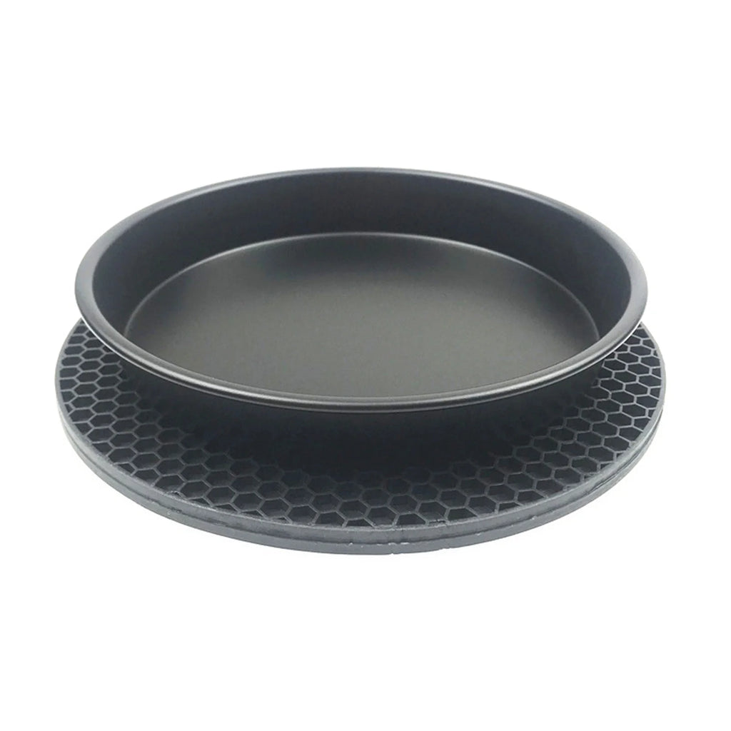 10Pcs Air Fryer Accessory Kit Frying Baking Pan Rack Pizza Tray Metal Holder Bread Bracket Cupcake Mould Set H63513