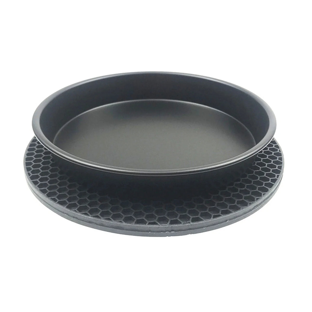 10Pcs Air Fryer Accessory Kit Frying Baking Pan Rack Pizza Tray Metal Holder Bread Bracket Cupcake Mould Set H63513