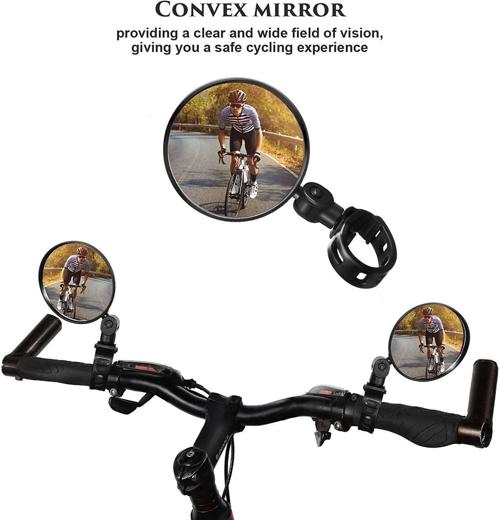 2 Pieces Bike Rearview Mirror for Mountain Road Bike U941