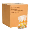 1000 Pack Clear Flat Poly Bags 2 Mil Z833