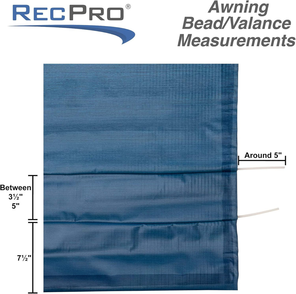 RV Awning Fabric Replacement 19 Foot Blue Heat Sealed D1580