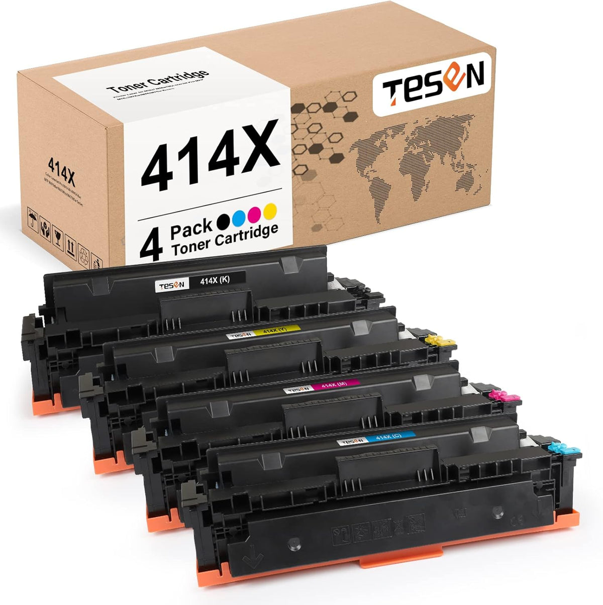 414X 4-Pack Toner Cartridge X65074