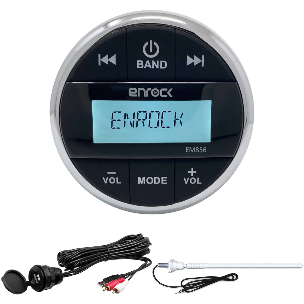Marine Grade Bluetooth Receiver with USB and Auxiliary Interface V634854