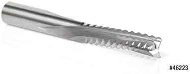 CNC Solid Carbide Roughing Spiral 3 Flute Chipbreaker 3/8 Dia x 1-1/4 W372549